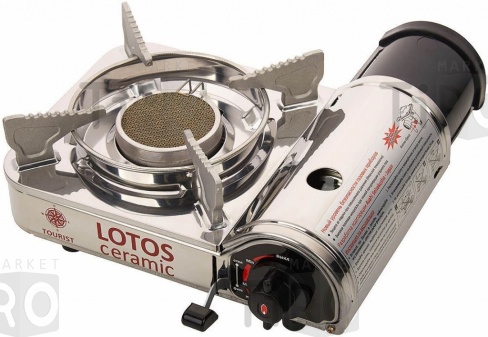 Плита газовая портативная LOTOS CERAMIC (TR-350) - керамическая, «Tourist»