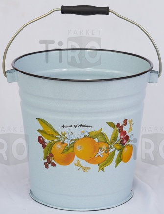Ведро Лысьва С-1124/Рб эмалированное 12л, (цвет в ассортименте)