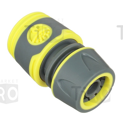 Коннектор быстросъемный для шланга 1/2, обрезиненное покрытие ABS Inbloom 169-028
