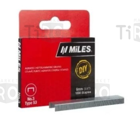 Скобы Lit "Standart" тип 53, 6*11,4мм, 1000шт