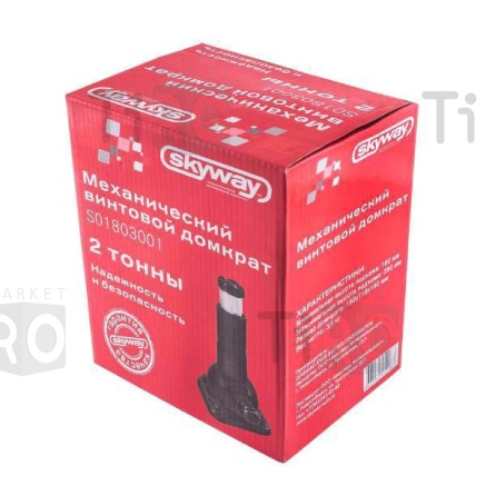 Домкрат механический винтовой (телескопический) 2т 180-390мм Skyway SP-02/S01803001