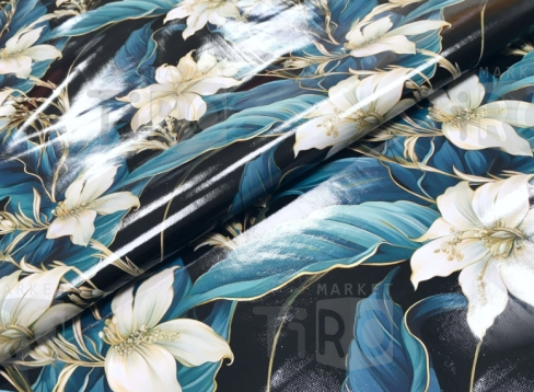 Клеенка "Глянец" 5719-1, трехслойная на тканевой основе 1,37*20м