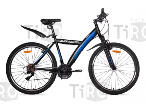 Велосипед Black Aqua Cross 1681 D matt 26" GL-313D, (черный-синий)