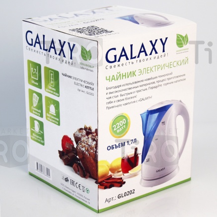 Чайник Galaxy GL-0202, 1,7л Чайник Galaxy GL-0202, 1,7л