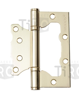 Шарнир ТRODOS 100х75х2 без врезки б/к мат./золото цена за 2шт.