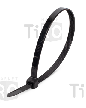 Хомут пластиковый Стандарт (стяжка) 4*150 мм черная (уп-ка 100 шт)