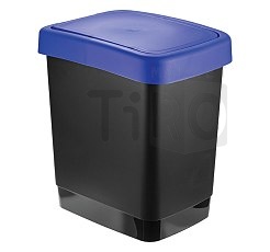 Контейнер для мусора Idea Твин М2479, 18л. подвижная крышка в двух направлениях, синий