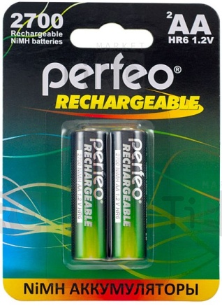 Аккумулятор Perfeo АА/R06-2700mAh 1.2B Аккумулятор Perfeo АА/R06-2700mAh 1.2B