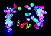 Гирлянда электрическая светодиодная, 28 светодиодов, 4м, в блистере, "Шишка" G-41