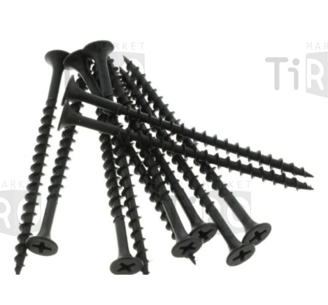 Саморез 002А-35-16 г/к, ДСП 3,5*16 (60шт.) черный