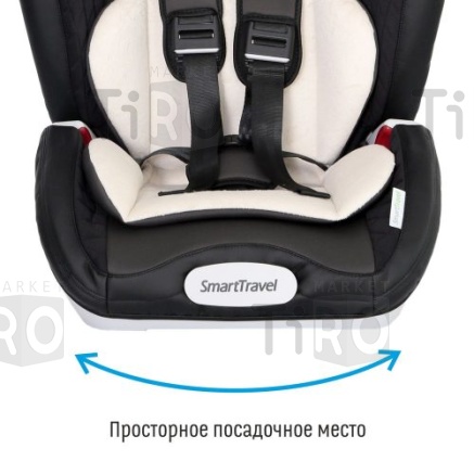 Детское автомобильное кресло Magnate Isofix Smart Travel smoky KRES2 (1-12 лет группа 1,2,3 9-36 кг)