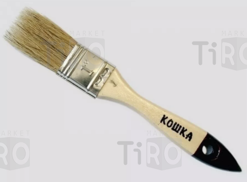 Кисть плоская, Сказка №1 "Кошка" 0126010 светлая щетина