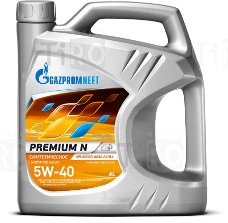 Cинтетическое масло Gazpromneft Premium N 5w40 SN/CF, 5л