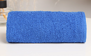 Полотенце гладкокрашенное махровое, 30*50см. 360 г/м. синий (1534)