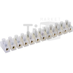 Колодка  клеммная Stekker, LD227-15 винтовая, 15А, 12 штук