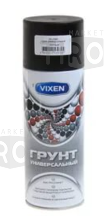 Грунт универсальный, Vixen VX-21001 черный, аэрозоль 520 мл