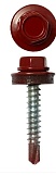 Саморез кровельный 4,8*35 RAL 3003 красный (200шт.)