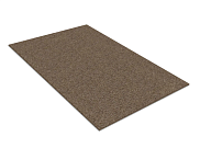 Коврик-дорожка Shahintex icarpet Практик мокко 02, вырезной, антискользящий 80см.*15м