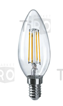 Лампа Онлайт-Filament 80895, C35/10Вт/4000К/E14 свеча