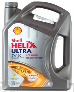 Синтетическое моторное масло Shell Helix Ultra ECT Multi, 5W-30 (5л)