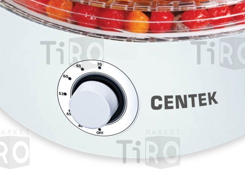 Сушилка электрическая для овощей и фруктов Centek-CT1657, 5 поддонов Сушилка электрическая для овощей и фруктов Centek-CT1657, 5 поддонов