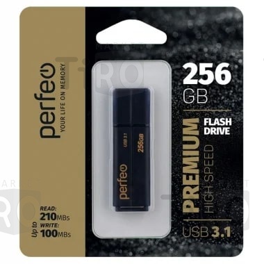 Perfeo USB3.1 256GB C15 Black High Speed