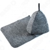 Набор для бани "Classic gray" 3 предмета (шапка+коврик+рукавица)