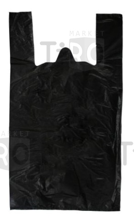 Пакет-майка 40*60 (18мкм) Электрон черный ПНД
