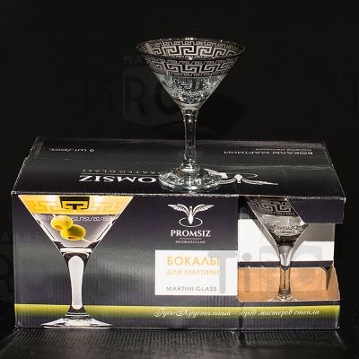 Набор бокалов для мартини с рисунком "Барокко", SE63-410/S 6 предметов