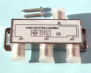 Телевизионный сплиттер 3 way 5-2050 МГц