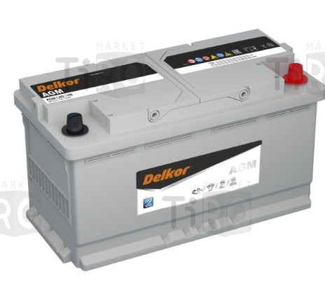 Аккумулятор Delkor AGM, 95 обр (LN5.0) Аккумулятор Delkor AGM, 95 обр (LN5.0)