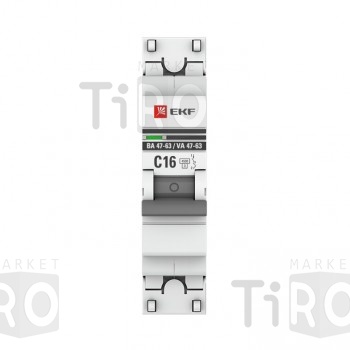 Автомат ЭКФ ВА 47-63 1Р 20А х-ка С 4,5кА