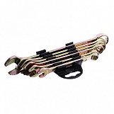 Набор ключей рожково-накидные 06 предметов пластик, (желтый цинк) 8-17мм, Ермак 736-078