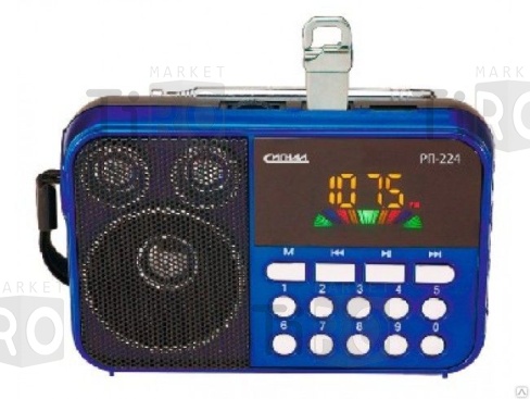 Радиоприемник "Сигнал РП-224", батарея 3*АА (не в комплекте), дисплей, USB 
