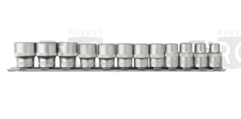 Набор головок торцевых 3/8"DR на держателе, 8-19 мм, 12 предметов, S12S1112SM Набор головок торцевых 3/8"DR на держателе, 8-19 мм, 12 предметов, S12S1112SM