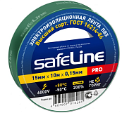 Изолента Safeline 15/10 зеленая