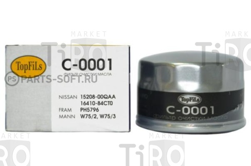 Фильтр маслянный TopFils C-0001 Корея