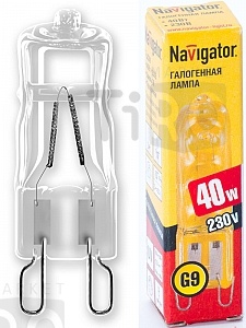 Лампа Navigator 94215 галогенная JCD9 40W/230V/G9 Лампа Navigator 94215 галогенная JCD9 40W/230V/G9