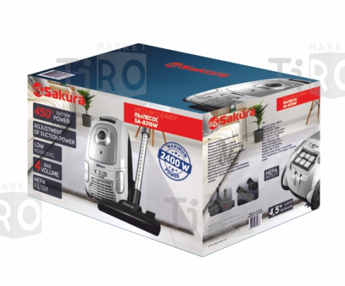 Пылесос Sakura SA-8316W, 2400Вт Пылесос Sakura SA-8316W, 2400Вт
