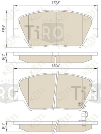 Тормозные колодки Kotl 3549KT