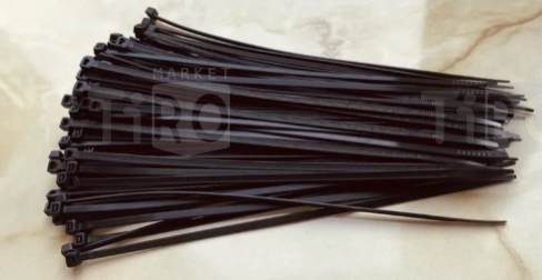 Хомут пластиковый Стандарт (стяжка) 5*200 мм черная (уп-ка 100 шт)