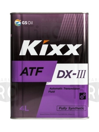 Масло для АКПП синтетическое KIXX ATF DX III, 4л