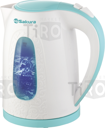 Чайник 1,8л Sakura SA-2165WBL диск, голубов+белый