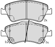 Колодки ADB 31576