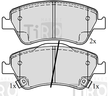 Колодки ADB 31576