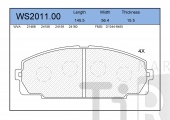 Колодки тормозные дисковые, передние (Fiat Fullback), Jeenice WS201100 Колодки тормозные дисковые, передние (Fiat Fullback), Jeenice WS201100