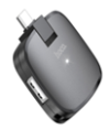 Адаптер-Хаб Hoco HB11, (Type-C -3USB), черный Адаптер-Хаб Hoco HB11, (Type-C -3USB), черный
