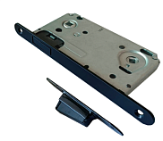 Защелка врезная Trodos CX9050WC с фиксацией под поворотную ручку, магнит, черный матовый