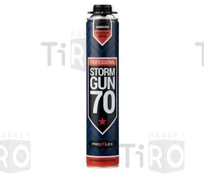 Пена монтажная "Storm Gun 70л" профессиональная, ЗИМА