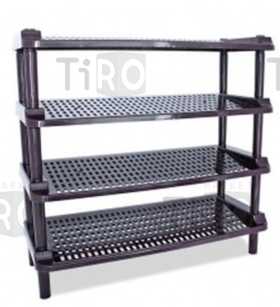 Этажерка для обуви 4-х ярусная, Мультипласт Этажерка для обуви 4-х ярусная, Мультипласт